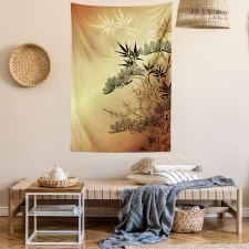 Bamboo Motifs Tapestry