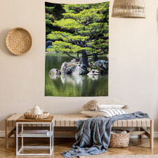 Pine Tree in Lake Tapestry