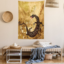 Grunge Floral Tapestry