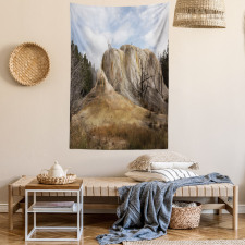 Rock Orange Spring Tapestry