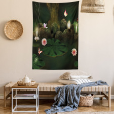 Mystic Forest with Candle Tapestry