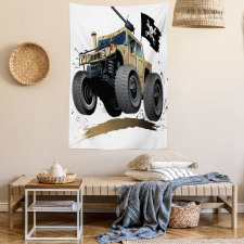 Off Road Safari Truck Tapestry