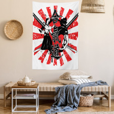 Aikido Samurai Fight Tapestry