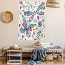 Paisley Dragonfly Tapestry