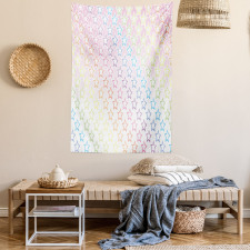 Stars in Rainbow Colors Tapestry
