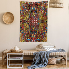 Retro Funky Doodle Tapestry