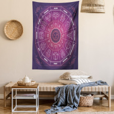 Colorful Astrology Signs Tapestry