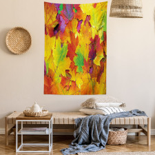 Colorful Maple Leaves Tapestry