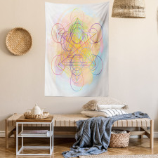 Psychedelic Flower Tapestry