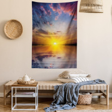 Tranquil Tender Dusk View Tapestry