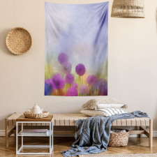Onion Flowers Pastel Tapestry