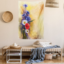 Poppy Chamomile Spring Tapestry