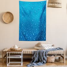 Water Drops Aquatic Rain Tapestry