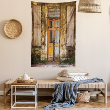 Grunge Old Door Tapestry