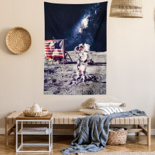 Moon Astronaut Space Tapestry