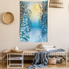 Cartoon Landscape Tapestry