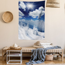 Snow Covered Trees Tapestry