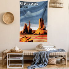 Cartoon Grand Canyon Tapestry