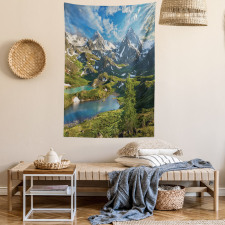 Snowy Mountain Lake Tapestry