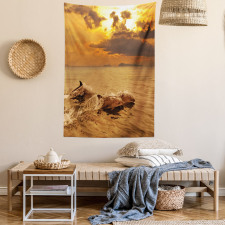 Dolphins Dusk Tapestry