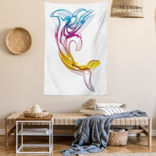 Aquatic Dolphin Tapestry