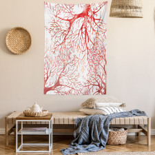 Watercolor Branchs Fall Tapestry