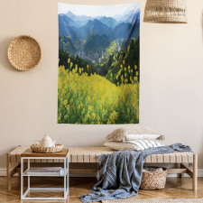 Flower Mountains Tapestry