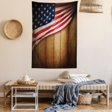 Retro Wooden Country Tapestry
