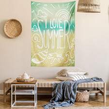 Motivational Sun Words Tapestry