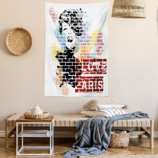 Fashion Girl Graffiti Tapestry