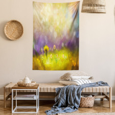 Yellow Dandelion Field Tapestry