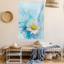 Painting Effect Daisy Tapestry