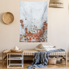 Aged Vintage Brick Wall Tapestry