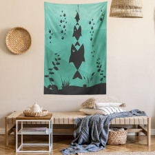 Underwater Life Themed Tapestry