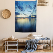 Dusk over Tropical Lagoon Tapestry