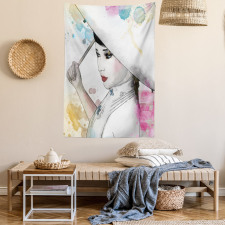 Lady Splash Style Tapestry