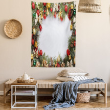 Garland Frame Noel Art Tapestry