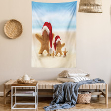 Santa Starfishes Tapestry