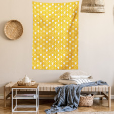 Heart Shapes and Dots Tapestry
