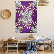 Vintage Floral Petals Tapestry