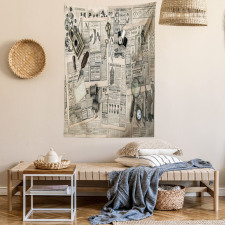 Old Fashion Design Tapestry