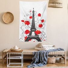 Romantic Paris Art Tapestry