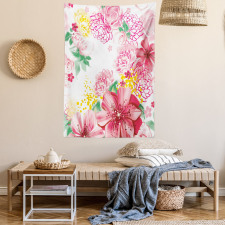 Flowers and Dots Tapestry