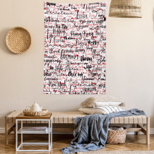 Popular Fashion Words Tapestry