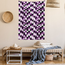 Zig Zag Retro Arrows Tapestry