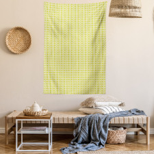 Vertical Stripes and Dots Tapestry