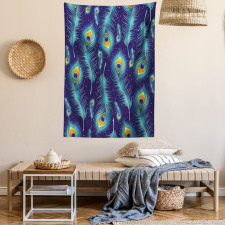 Peacock Bird Feathers Tapestry