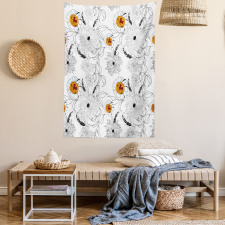 Flower Petals Growth Tapestry