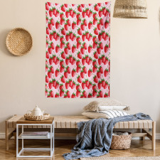 Juicy Strawberries Fruit Tapestry