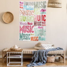 Typography Rhythm Funky Tapestry